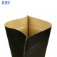 Black Kraft Paper Zipper Food Bag Moisture Proof Plastic Stand up Paper Bag With Windows Customizable Logo