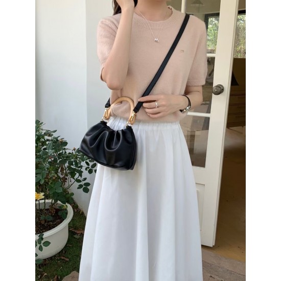 Litchi Grain Cowhide Box Bag Versatile Purses Popular Bag for Women Chain Women's Bags