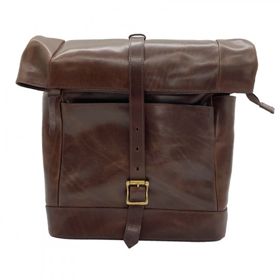 High Quality Italian Leather Backpack Outdoor Hiking Bag Retro Business Laptop Bag College Daily Backpack Unisex