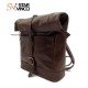 High Quality Italian Leather Backpack Outdoor Hiking Bag Retro Business Laptop Bag College Daily Backpack Unisex