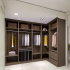 WAYMOVE Modern Bedroom Closet Wardrobe High-End Custom Wooden Design Space-Saving Modularity Glass Hotels Villas Clothes Storage