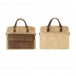 INFOCORK High Quality Fashion Cork Leather  Shoulder Bag Tablet Protector, Conference/Daily Use for Business & Casual