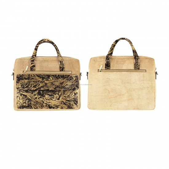 INFOCORK High Quality Fashion Cork Leather  Shoulder Bag Tablet Protector, Conference/Daily Use for Business & Casual