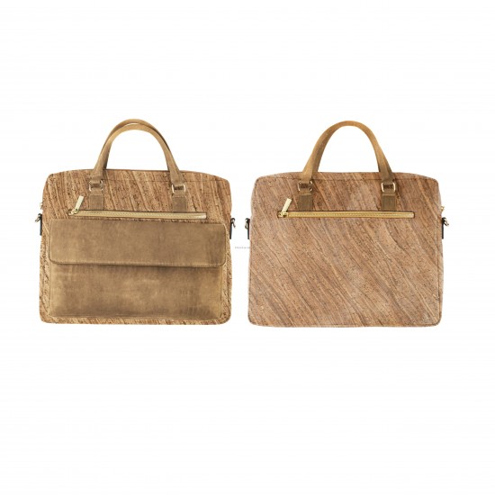 INFOCORK High Quality Fashion Cork Leather  Shoulder Bag Tablet Protector, Conference/Daily Use for Business & Casual