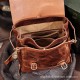 New High-end Italian High Fat Vegetable Tanned Cowhide Leather Backpack Computer Bag Student Backpack Travel Bag