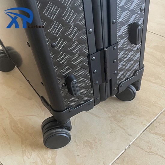 Usb Charging Port Luggage Trolly Bag With Tsa Lock Jacquard Carbon Fiber Suitcase Best Price Carbon Fiber Luggage