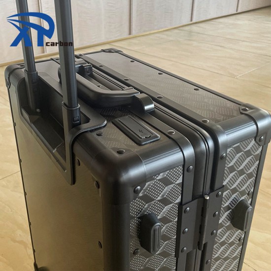 Usb Charging Port Luggage Trolly Bag With Tsa Lock Jacquard Carbon Fiber Suitcase Best Price Carbon Fiber Luggage