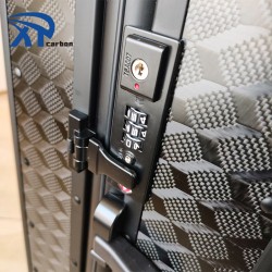 Factory Hot Sale Best Price Carbon Fiber Luggage 20 Inch Usb Charging Port Luggage Trolly Bag With Tsa Lock