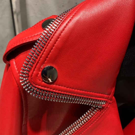 Top Sale Moto-biker Leather Jacket Short Jackets Leather Women's Clothes Leather Jacket