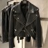 Top Latest Leather Clothes Genuine Woman Leather Jacket Black Oversized Leather Jacket Women