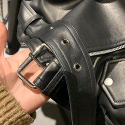 Product Trend Black Leather Clothes Leather Cropped Style Jacket Classic Leather Jacket Woman