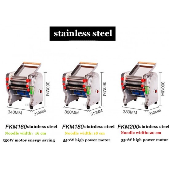 Commercial Dough Machine Stainless Steel Dumpling Wrapper Machine Noodle Maker Automatic Household Small Electric Dough Press
