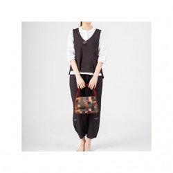 [SUM&SIM] Popular Cheap Price Fashion Print Women Casual Korean Manufactured Custom Knit Top Wear Organic Fabric Leaf Vest-Pants