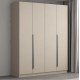 Hotel Wardrobe Bedroom Closet Modern Light Grey Color Design With Clothes Hanger Two Doors