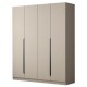 Hotel Wardrobe Bedroom Closet Modern Light Grey Color Design With Clothes Hanger Two Doors