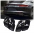 DEX Car Exhaust Tip for Porsche Panamera 971 2017-2024 Upgrade to GTS Square Quad Turbo Muffler Exhaust Nozzle Dual Tail Pipe