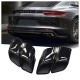 DEX Car Exhaust Tip for Porsche Panamera 971 2017-2024 Upgrade to GTS Square Quad Turbo Muffler Exhaust Nozzle Dual Tail Pipe