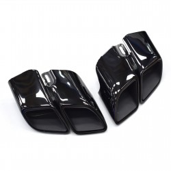 DEX Car Exhaust Tip for Porsche Panamera 971 2017-2024 Upgrade to GTS Square Quad Turbo Muffler Exhaust Nozzle Dual Tail Pipe