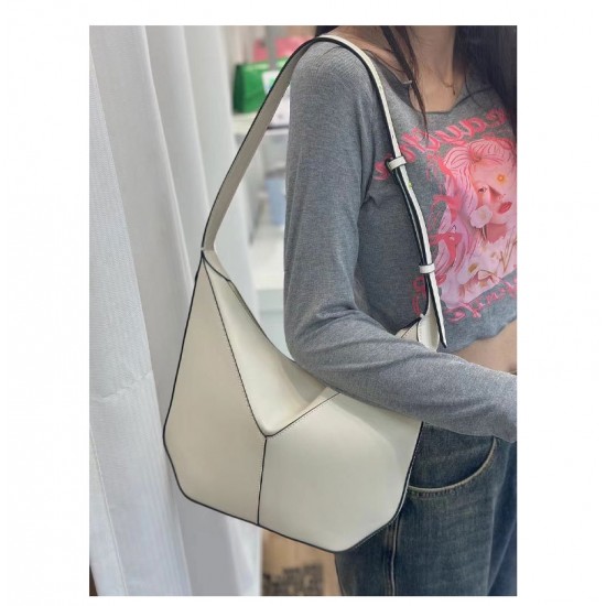 New Women  Fashion  Genuine Leather Bag  Versatile Shoulder HandBag Underarm  Diamond Bag