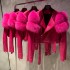 Fluffy Fashion Long Sleeves Jacket Women fox Leather Fur Clothes Outdoor Wear Leather Jackets