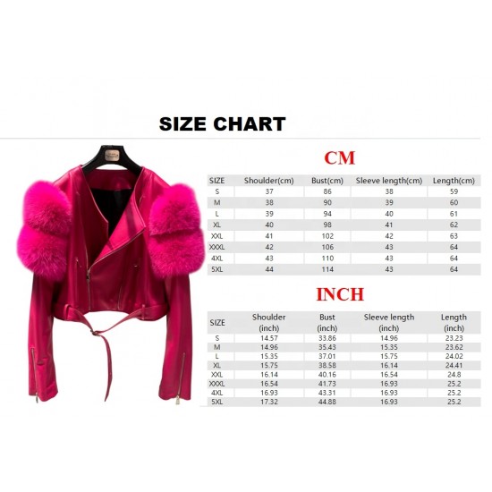 Fluffy Fashion Long Sleeves Jacket Women fox Leather Fur Clothes Outdoor Wear Leather Jackets