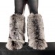 Factory Raccoon Fox Fur Boots Women Shoes Warm Boot for Women
