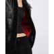 NAFA OEM Women's Street Wear Genuine Leather Outerwear Jacket Tops Clothes Sheep Fur Collar