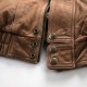 New Style Casual Men's Garment Vintage Short Genuine Leather Coats Cow Skin Casual Single Button Camel Clothes Jackets
