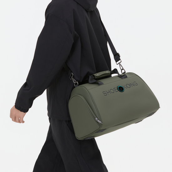 Hyperliving Convertible 2-in-1 Travel Duffle Bag Waterproof PU Garment and Shoes Compartment for Men and Women