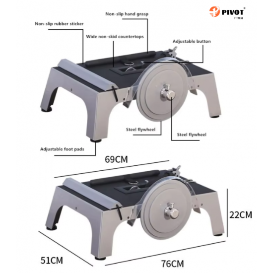 Multi Functional Centrifugal Impedance Equipment Portable Fitness Fly Wheel Trainer for Fitness Workout Strength Training