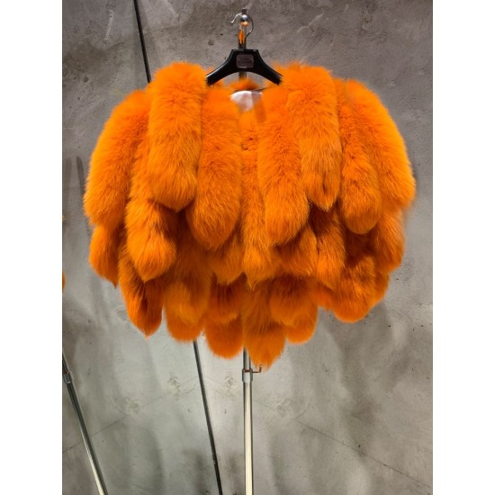 Factory Wholesale Fluffy fox Shawls Winter Clothes Fur Shawl Plus Size Women's Clothing Sexy