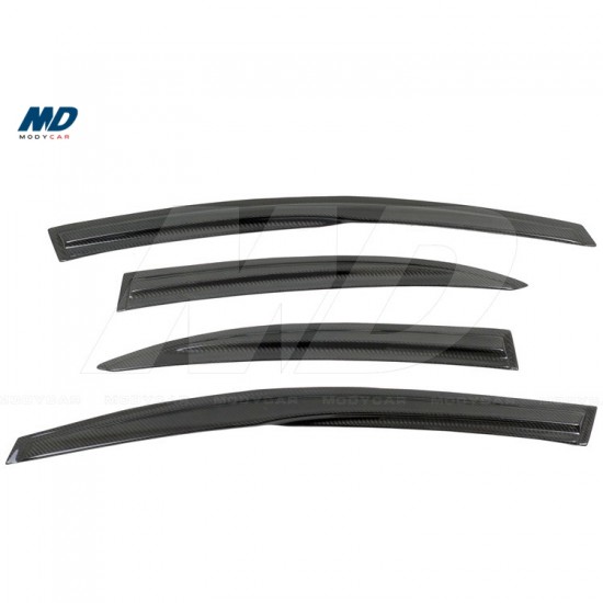 2006-2010 Carbon Fiber Windows Visor for Honda Civic Fd2 4dr Jdm