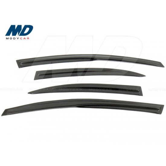 2006-2010 Carbon Fiber Windows Visor for Honda Civic Fd2 4dr Jdm