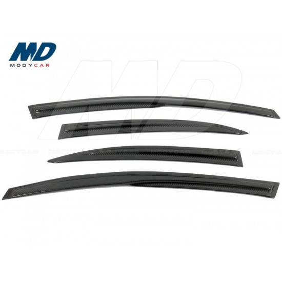 2006-2010 Carbon Fiber Windows Visor for Honda Civic Fd2 4dr Jdm