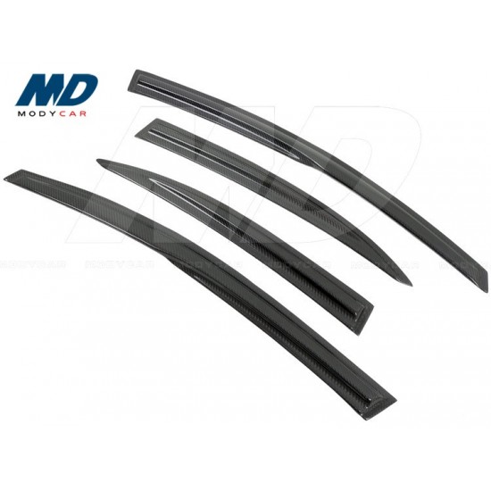 2006-2010 Carbon Fiber Windows Visor for Honda Civic Fd2 4dr Jdm