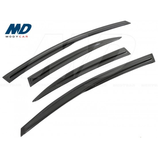 2006-2010 Carbon Fiber Windows Visor for Honda Civic Fd2 4dr Jdm