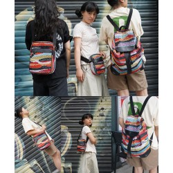 Custom Women's Woven Tapestry Canvas Tote Bag with Custom Logo for Outdoor Sports