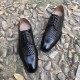 Full Brogues Blake  Custom Handmade Shoes  Summer Cowhide Sandals Hollow Breathable  Woven Business  Leather Sole Dress Shoes