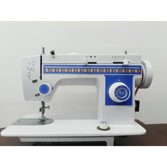 JUKKY 205/308 Electric Household Sewing Machine New Domestic Multi-Function Motor Clothes Shoes Tailoring Mini Zigzag Home Use