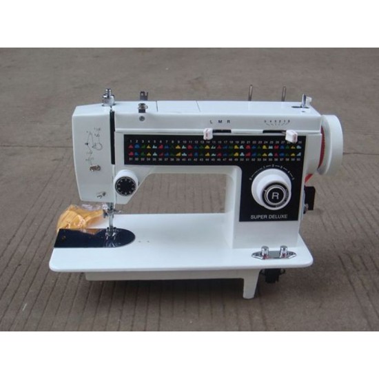 JUKKY 205/308 Electric Household Sewing Machine New Domestic Multi-Function Motor Clothes Shoes Tailoring Mini Zigzag Home Use