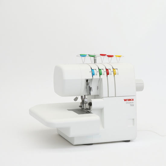 JUKKY 703 Maquinas De Coser Domestica High Quality Mini 4 Thread Domestic Portable Overlock Sewing Machine for Fabric Home Use