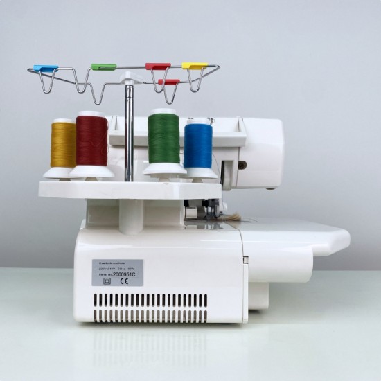 JUKKY 703 Maquinas De Coser Domestica High Quality Mini 4 Thread Domestic Portable Overlock Sewing Machine for Fabric Home Use