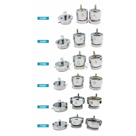 DIY Craft 25/32/37/44/50/56/58/75mm Keychain Mirror Manual Pin Button Badge Making Machine