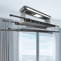 High Quality Smart Racks Appliance Balcony Ceiling Drying Racks Clothes Drying Rack Hanger Dryer for Home+Voice Control