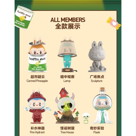 POOPMART LABUBU Blind Box PVC Featuring Characters the MONSTERS Can't See Me Reality Mystery Box for Gift Collection