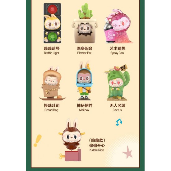 POOPMART LABUBU Blind Box PVC Featuring Characters the MONSTERS Can't See Me Reality Mystery Box for Gift Collection