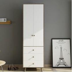 Modern Extendable White Mirrored Wardrobe Foldable Panel Bedroom Kitchen Furniture Traditional Plastic Home Clothes Storage