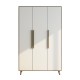 Modern Extendable White Mirrored Wardrobe Foldable Panel Bedroom Kitchen Furniture Traditional Plastic Home Clothes Storage