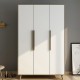 Modern Extendable White Mirrored Wardrobe Foldable Panel Bedroom Kitchen Furniture Traditional Plastic Home Clothes Storage