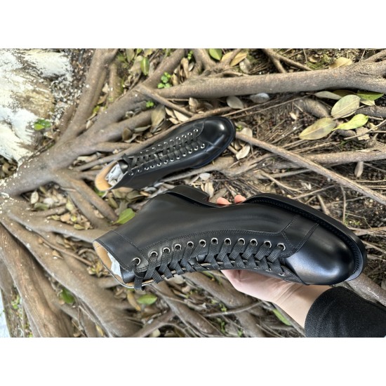 Men Blake Welt Boxing Boot Sneaker Shoes Top Calf Leather Ankle Boots Handmade Casual Mans Classic Lace up TOP Shoe Factory